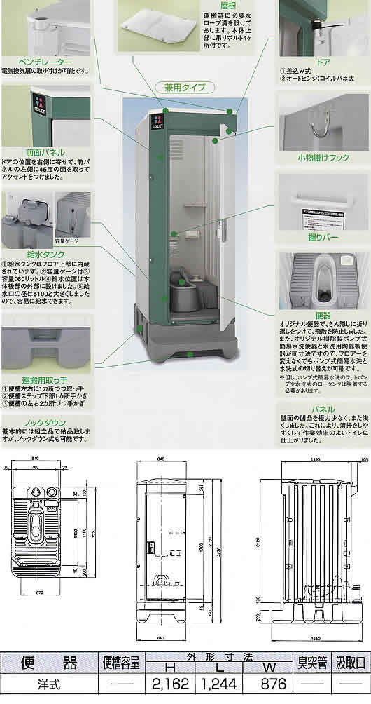 山形の仮設トイレはセントラルリース